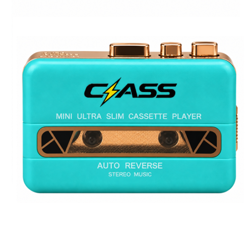Turquoise Class Mini Cassette Player